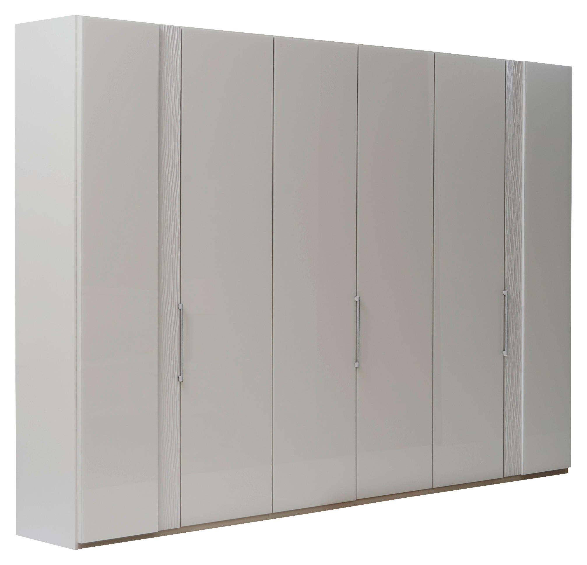 DREHTÜRENSCHRANK in Champagner  - Chromfarben/Champagner, Design, Glas/Holzwerkstoff (300/216/59cm) - Dieter Knoll