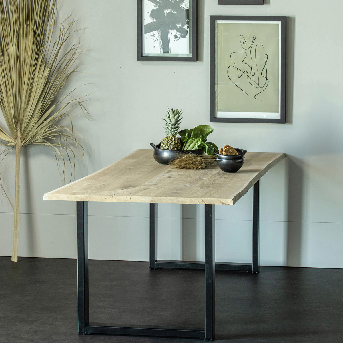 TISCHGESTELL in Metall   - Schwarz, MODERN, Metall (79/72/10cm) - Livetastic