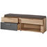 GARDEROBENBANK 150/45/40 cm - Edelstahlfarben/Eichefarben, Natur, Holzwerkstoff/Kunststoff (150/45/40cm) GARDEROBENBANK 150/45/40 cm - Edelstahlfarben/Eichefarben, Natur, Holzwerkstoff/Kunststoff (150/45/40cm)