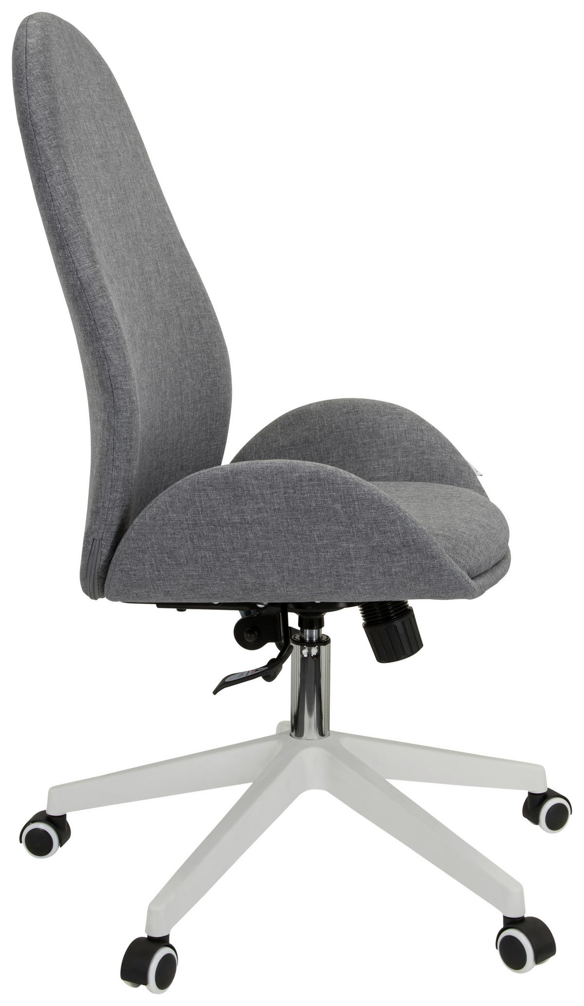 OTOČNÁ ŽIDLE, šedá - šedá/bílá, Basics, textil/plast (56/104-112/58cm) - MID.YOU