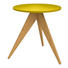 BEISTELLTISCH rund Eichefarben, Gelb - Eichefarben/Gelb, Design, Holzwerkstoff (55/56.6/55cm) - Hülsta - Now