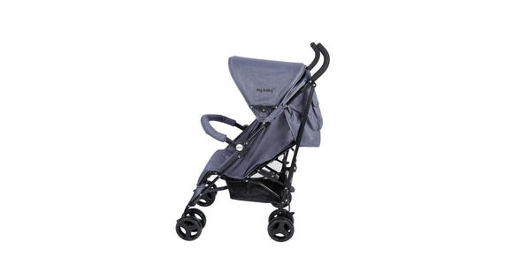 BUGGY Madrid  - Schwarz/Grau, KONVENTIONELL, Kunststoff/Textil (61/48/104cm) - My Baby Lou