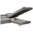 ECKSOFA in Webstoff Grau  - Schwarz/Grau, Design, Textil/Metall (280/235cm) - Hom`in