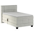 BOXSPRINGBETT 100/200 cm  in Beige  - Beige/Schwarz, KONVENTIONELL, Holz/Kunststoff (100/200cm) - Esposa