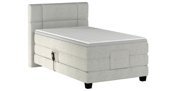 BOXSPRINGBETT 100/200 cm  in Beige  - Beige/Schwarz, KONVENTIONELL, Holz/Kunststoff (100/200cm) - Esposa