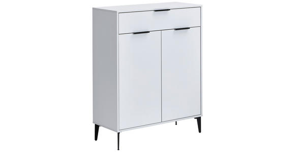 SCHUHSCHRANK JOLLY  in 92/117/40 cm  - Anthrazit/Hellgrau, MODERN, Holzwerkstoff/Metall (92/117/40cm) - Hom`in