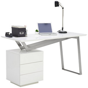 Schreibtisch In Weiss Mit 3 Schubladen Bestellen