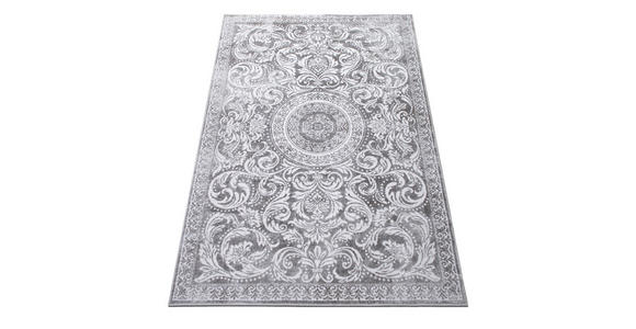 VINTAGE-TEPPICH 120/170 cm Victoria Grau, Weiß  - Weiß/Grau, Design, Kunststoff/Textil (120/170cm) - Novel