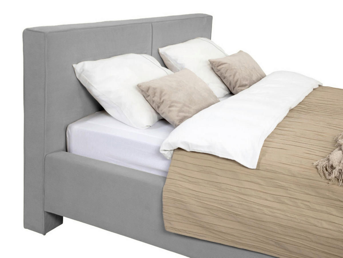 POLSTERBETT 200/200 cm,  in Anthrazit,  - Anthrazit, MODERN, Holz/Textil (200/200cm) - MID.YOU