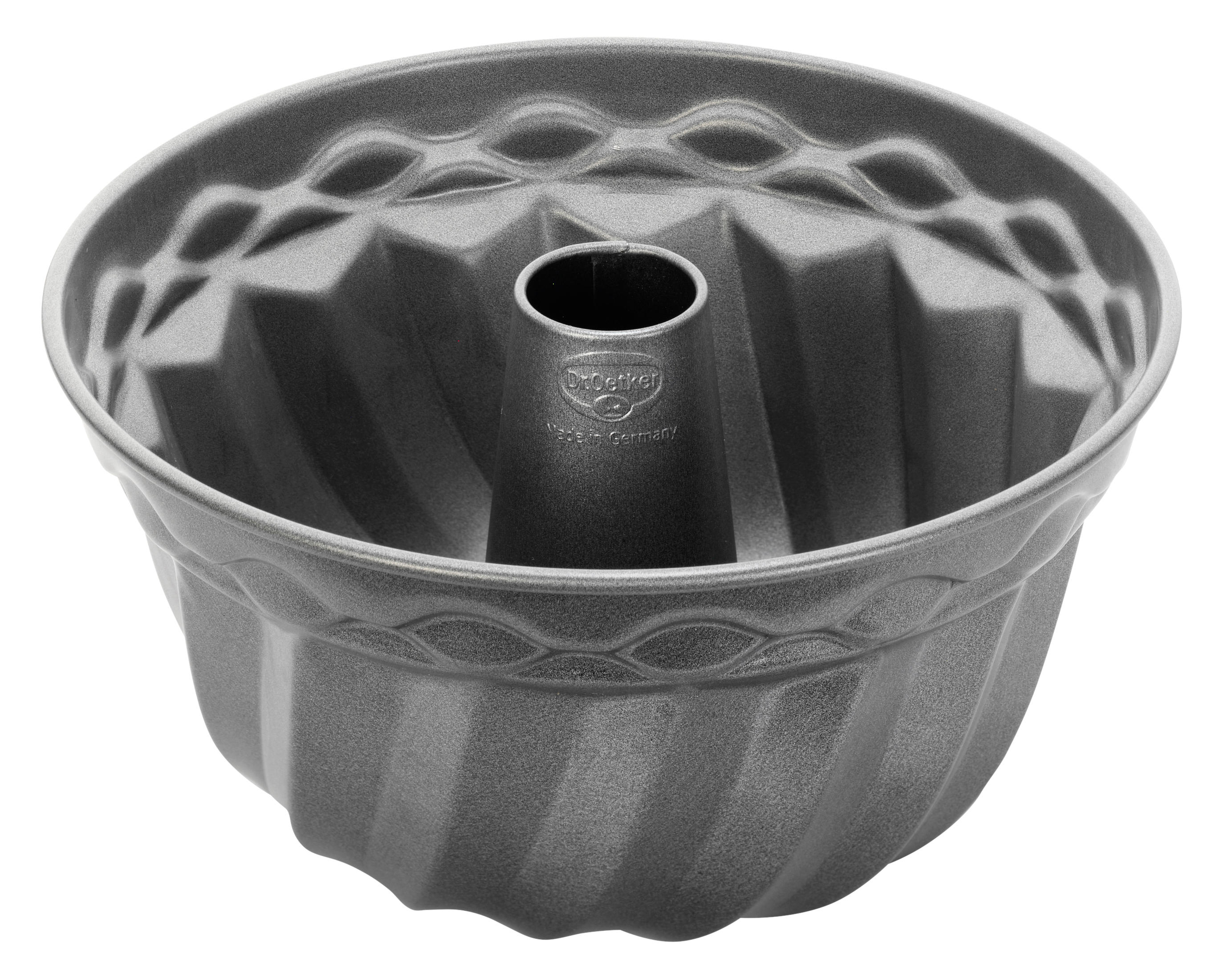 GUGELHUPFFORM  - Grau, Basics, Metall (24/12cm) - Dr.Oetker