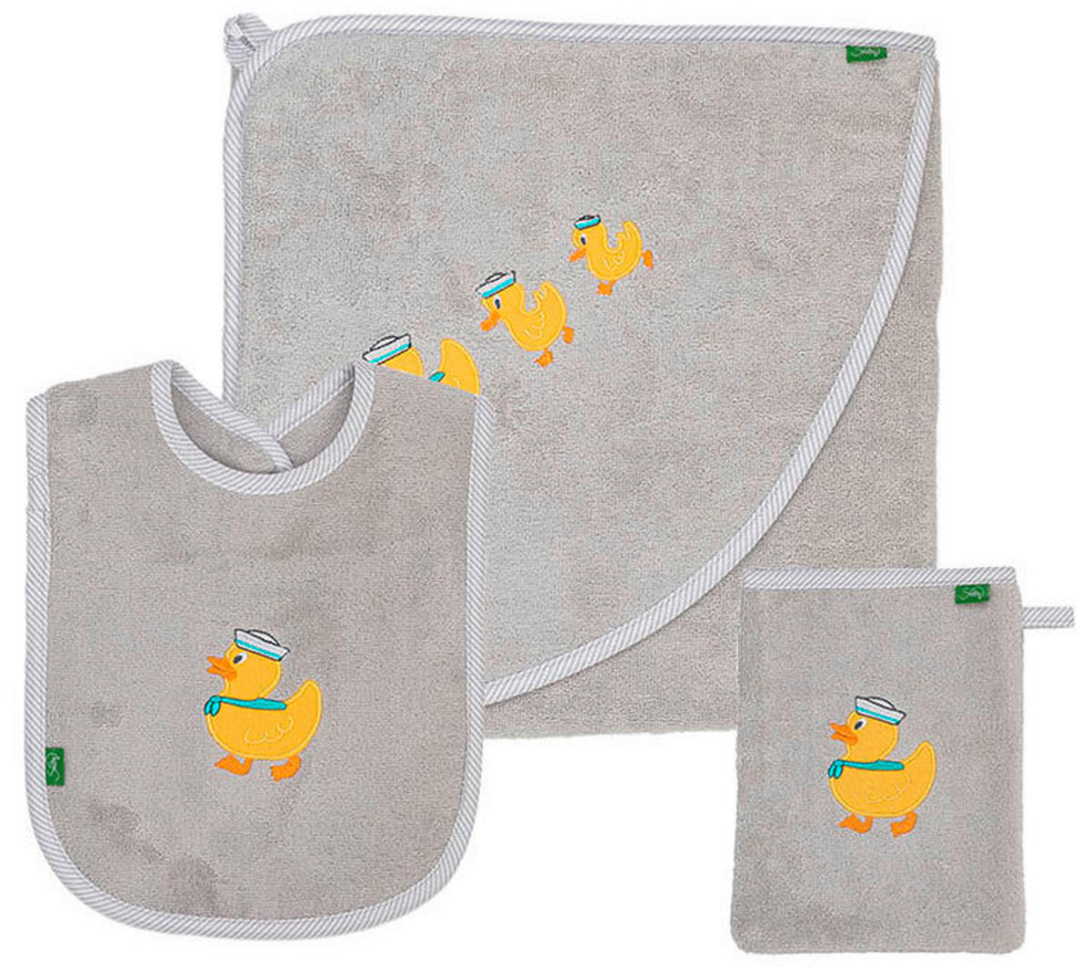 FROTTIERSET ENTE Grau  - Grau, Basics, Textil