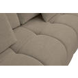 BOXSPRINGSOFA in Chenille Beige  - Beige/Schwarz, MODERN, Kunststoff/Textil (210/72/105cm) - Cantus