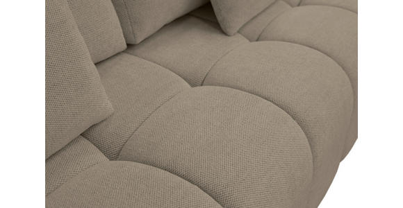 BOXSPRINGSOFA in Chenille Beige  - Beige/Schwarz, MODERN, Kunststoff/Textil (210/72/105cm) - Cantus