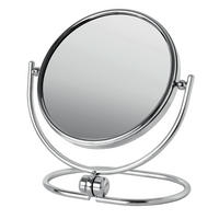 SCHMINKSPIEGEL 17,5/18/11,5 cm  - Chromfarben, Basics, Glas/Metall (17,5/18/11,5cm) - Sadena