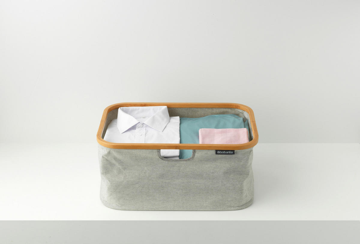 KÔŠ NA BIELIZEŇ - sivá, Design, textil (36/54/26,5cm) - Brabantia