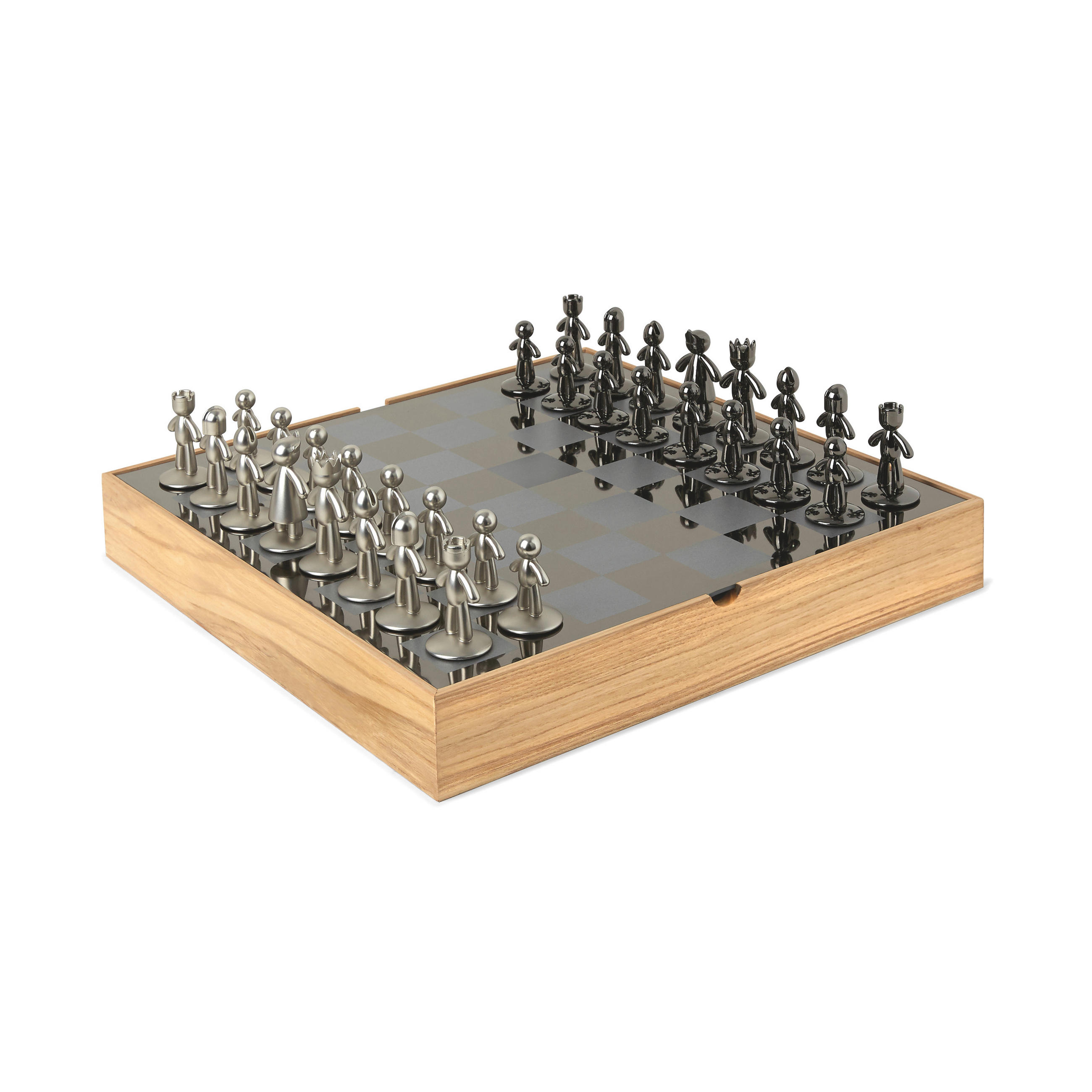 BRETTSPIEL  - Titanfarben/Naturfarben, Basics, Holz/Metall (35/6/36cm) - Umbra