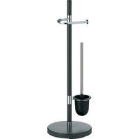 WC-BÜRSTENGARNITUR - Anthrazit, KONVENTIONELL, Metall (25/76,5cm) - Kela