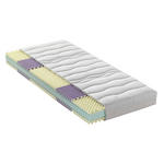 KALTSCHAUMMATRATZE 90/200 cm, Höhe ca.: 18 cm, H3 = fest, 7-Zonen - KONVENTIONELL, Textil (90/200cm) - Sleeptex