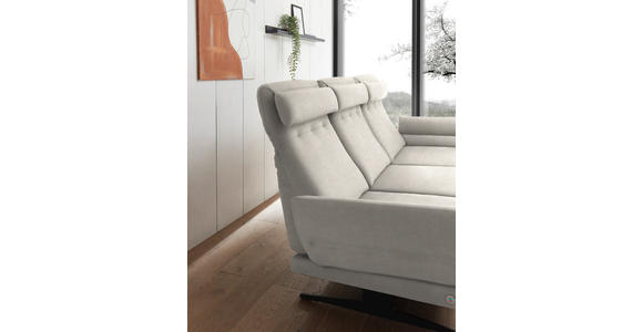 ECKSOFA  in Flachgewebe Naturfarben  279-327/176-217 cm  - Schwarz/Naturfarben, Design, Textil/Metall (279-327/176-217cm) - Dieter Knoll