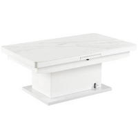 SOFFBORD i metall, keramik 125-150/70/49,5-79 cm  - vit, Design, metall/keramik (125-150/70/49,5-79cm) - Livetastic