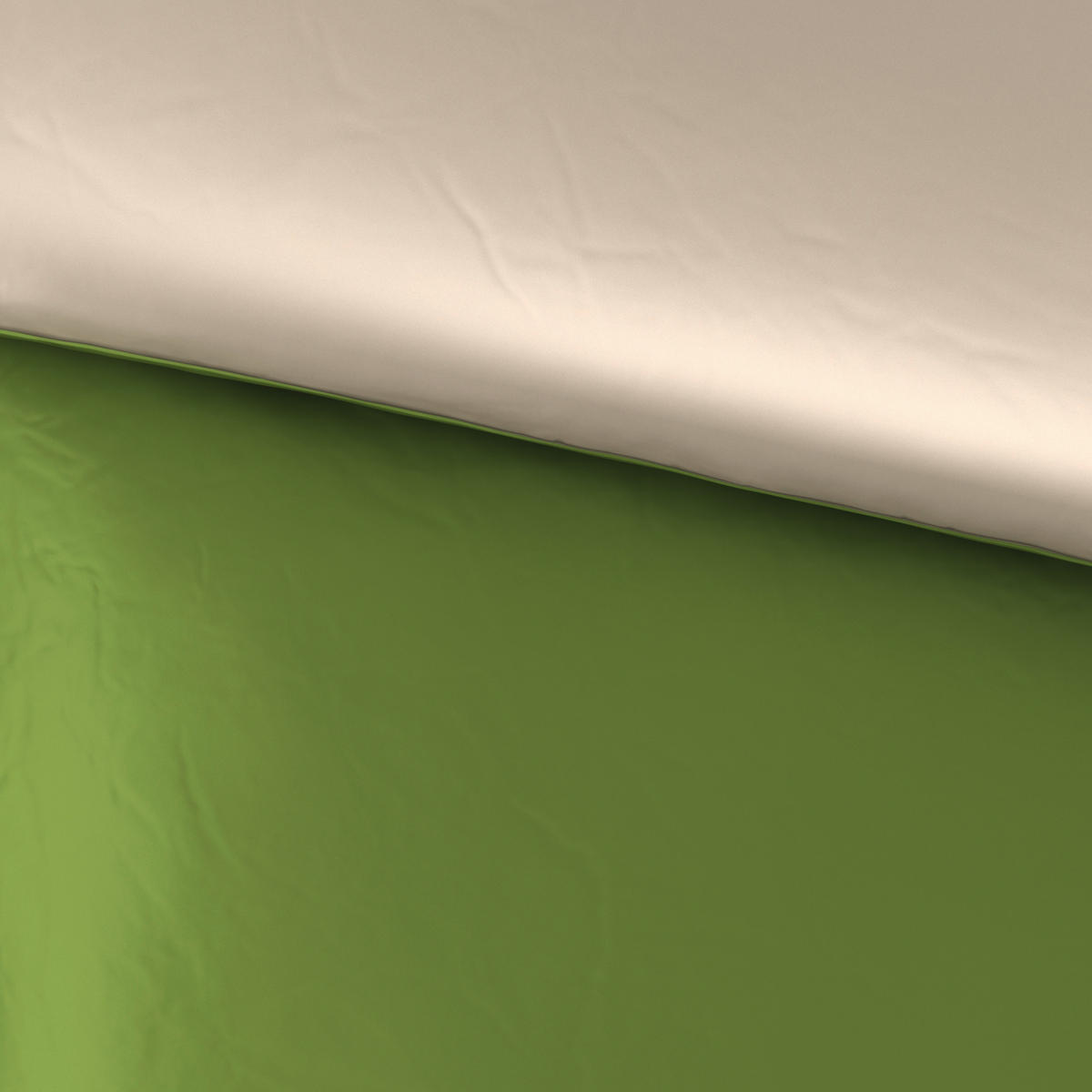 OBOJESTRANSKA POSTELJNINA OLIVE 140/200 cm saten zelena  - zelena, Basics, tekstil (140/200cm) - Esposa