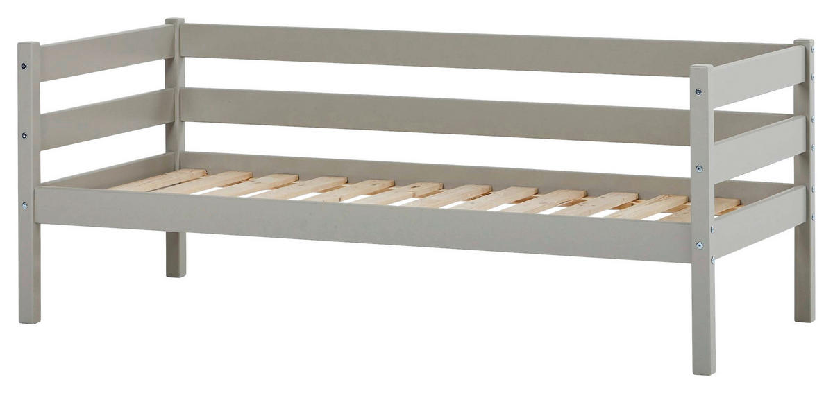 KINDER-/JUNIORBETT - Kieferfarben/Grau, MODERN, Holz (70/160cm) - MID.YOU