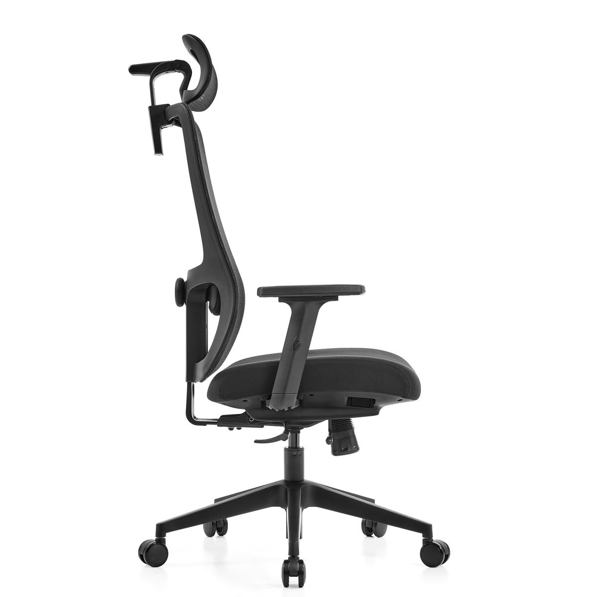 UREDSKI STOLAC    - crna, Moderno, metal/plastika (66/125/69cm)