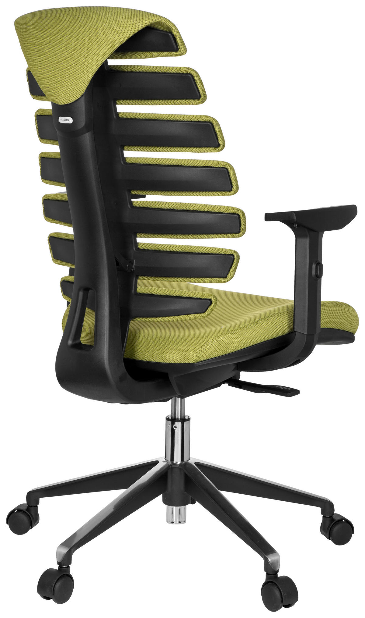 OTOČNÁ ŽIDLE, plochá tkanina, zelená, černá - černá/zelená, Moderní, kov/textil (65/115/50cm) - MID.YOU