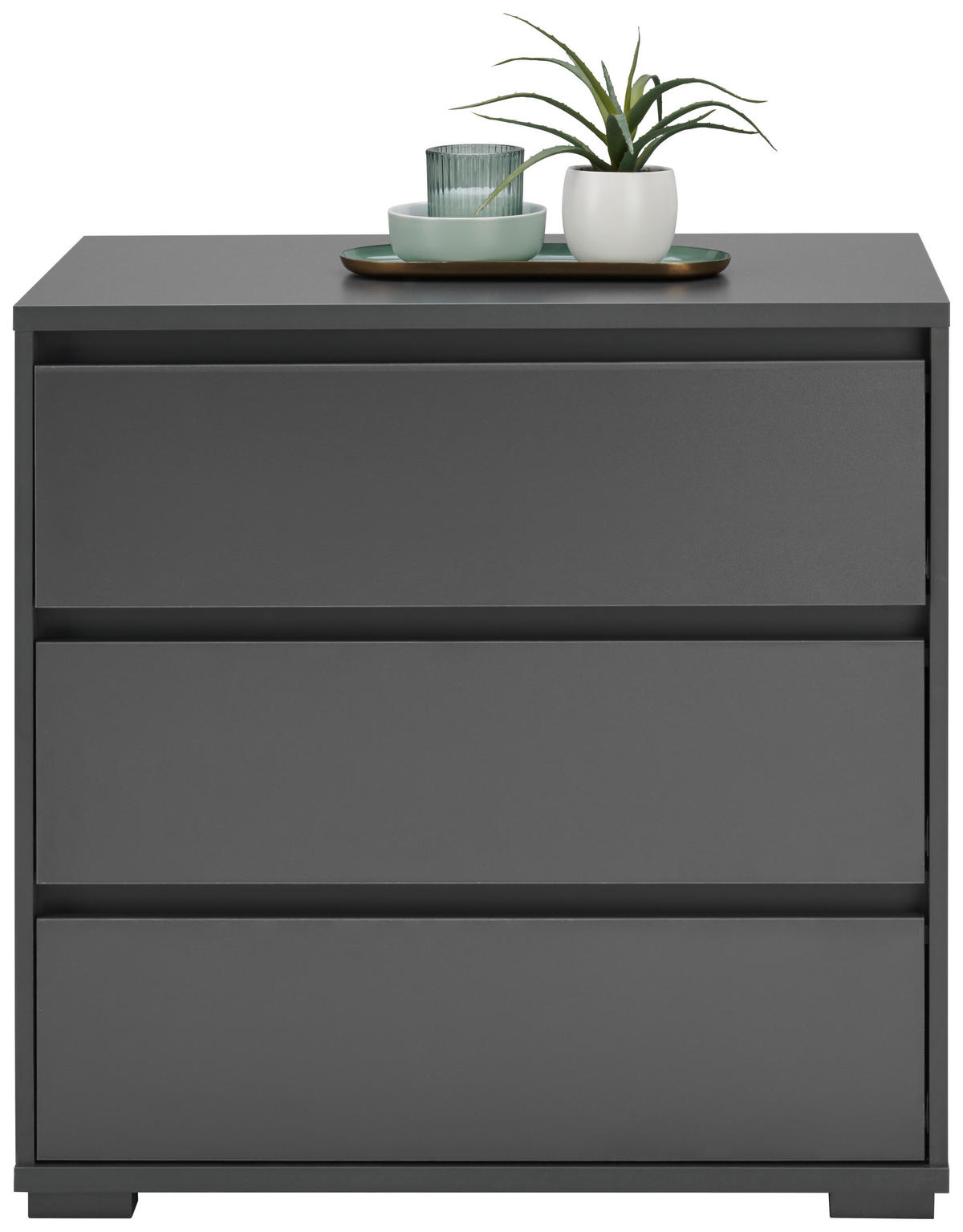 KOMMODE 80/79/48 cm  in Anthrazit  - Anthrazit, Design, Holzwerkstoff/Kunststoff (80/79/48cm) - Carryhome