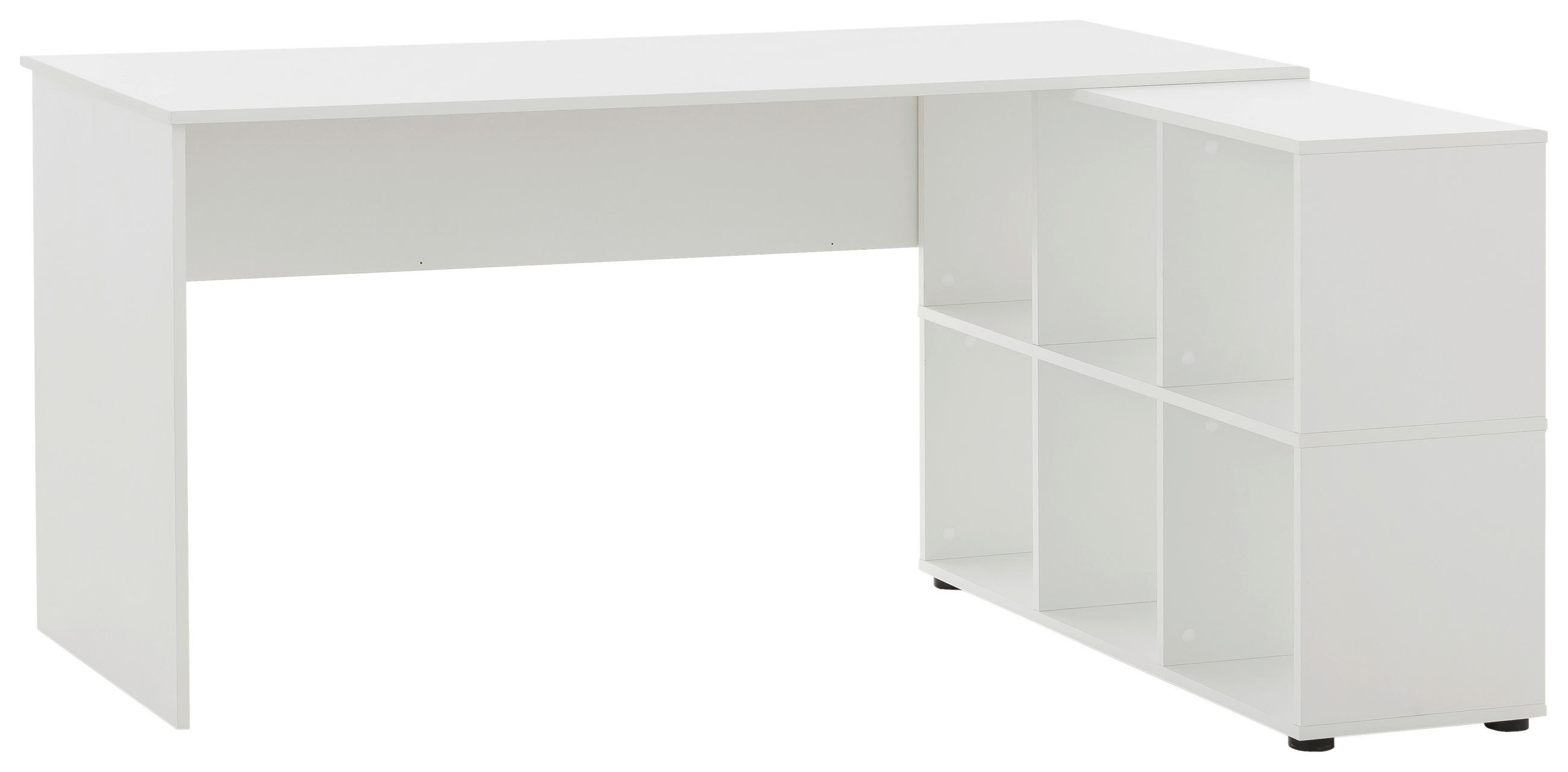 Levně MID.YOU PSACÍ STŮL, bílá, 121,6/150/73,6 cm