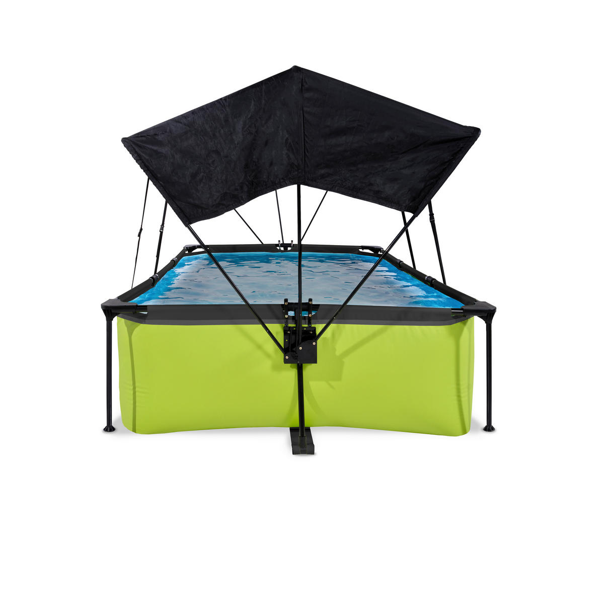 POOL-SET 343/251/65 cm  - Grün, KONVENTIONELL, Kunststoff (343/251/65cm) - EXIT Toys
