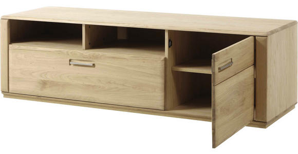 TV-ELEMENT 179/50/51 cm - Edelstahlfarben/Eichefarben, KONVENTIONELL, Holz/Holzwerkstoff (179/50/51cm) - Novel