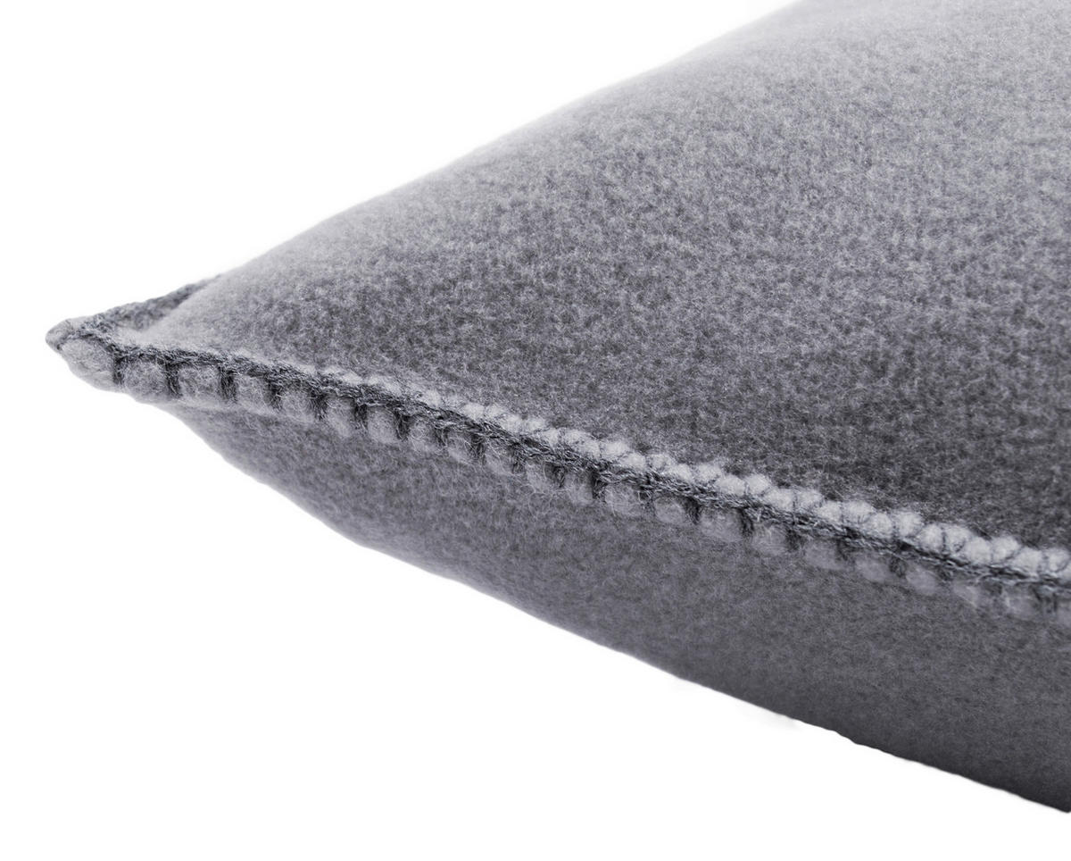 KISSENHÜLLE Soft-Fleece Soft Fleece 50/50 cm  - Grau, KONVENTIONELL, Textil (50/50cm) - Zoeppritz