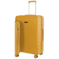 UTAZÓBŐRÖND - mustársárga, Design, műanyag/textil (52/76,5/29,5cm) - Novel