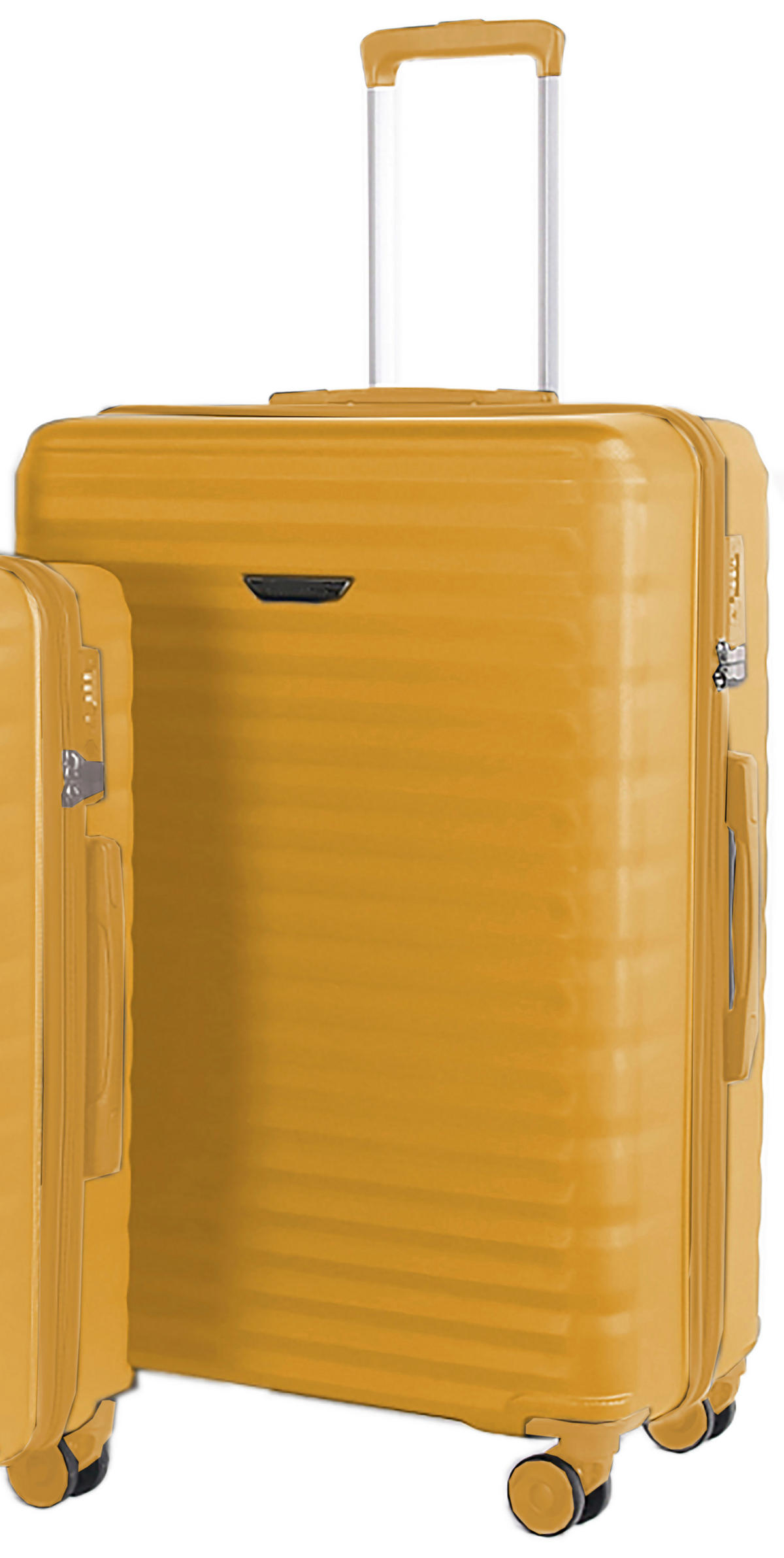 UTAZÓBŐRÖND - mustársárga, Design, műanyag/textil (52/76,5/29,5cm) - Novel