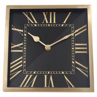 TISCHUHR 3/21/21 cm   - Goldfarben/Schwarz, Trend, Metall (3/21/21cm) - Kayoom
