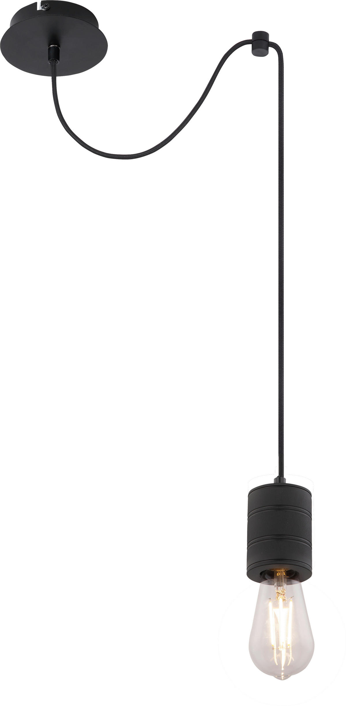 ZÁVĚSNÉ SVÍTIDLO, 12/160 cm  - černá, Trend, kov (12/160cm) - Marama