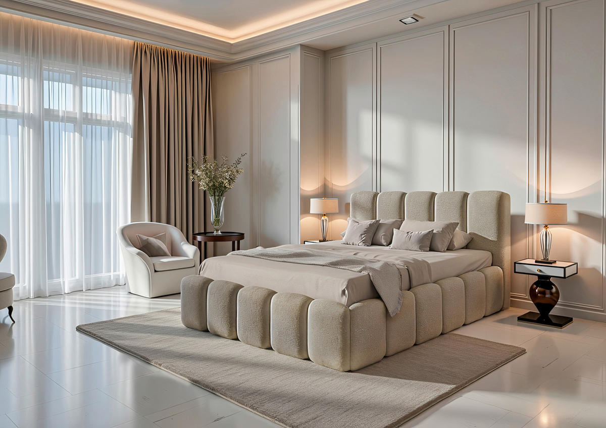 POLSTERBETT 140/200 cm,  in Grau, Lattenrost, Bettkasten,  - Grau, MODERN, Holz/Textil (140/200cm) - Livetastic