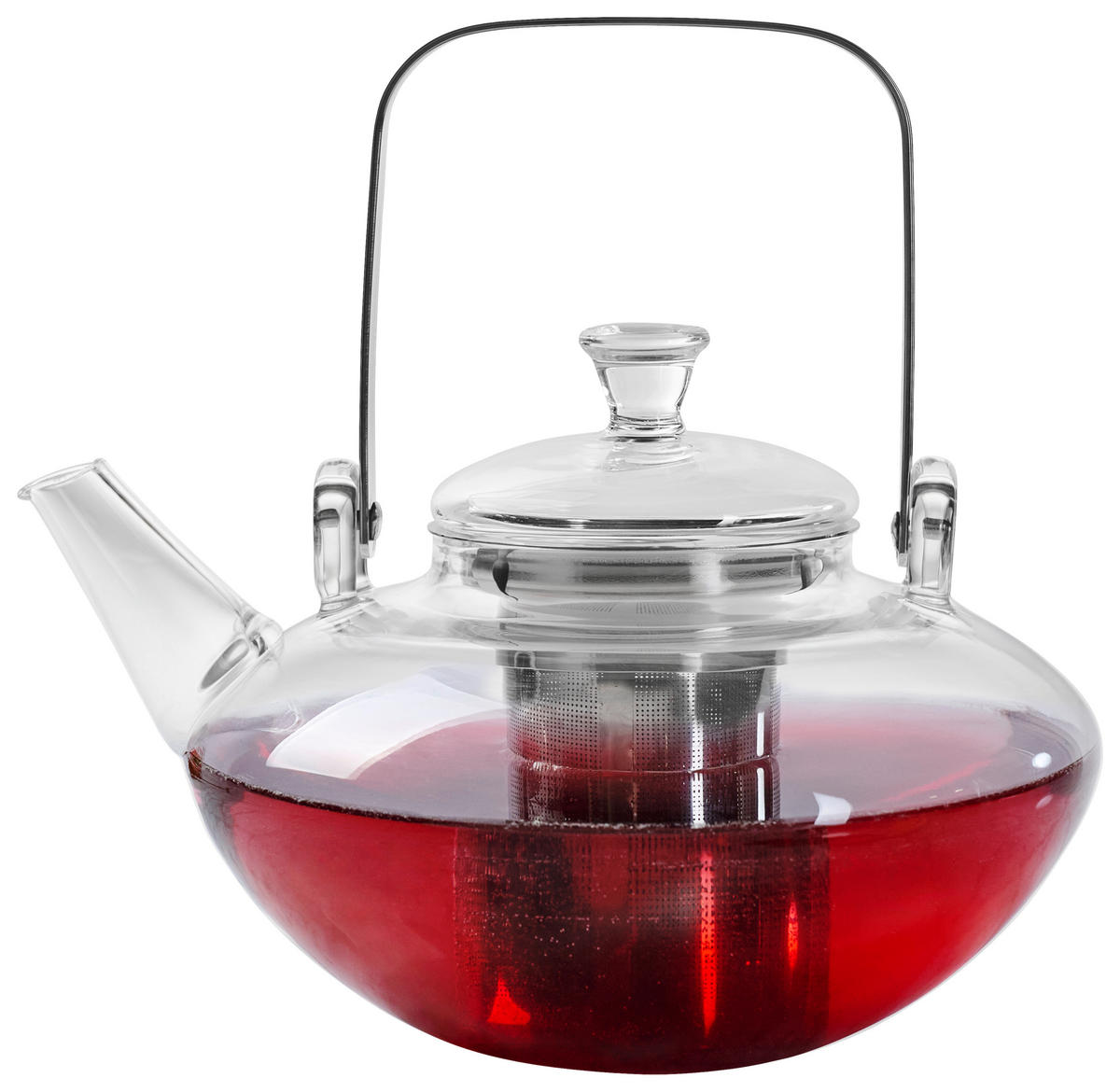 TEEKANNE  - Klar, Basics, Glas/Metall (1200ml) - Novel