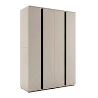 DREHTÜRENSCHRANK 158/184/52 cm,  in Kaschmir, 4 Tür(en)  - Kaschmir, ROMANTIK / LANDHAUS, Holzwerkstoff (158/184/52cm) - Livetastic