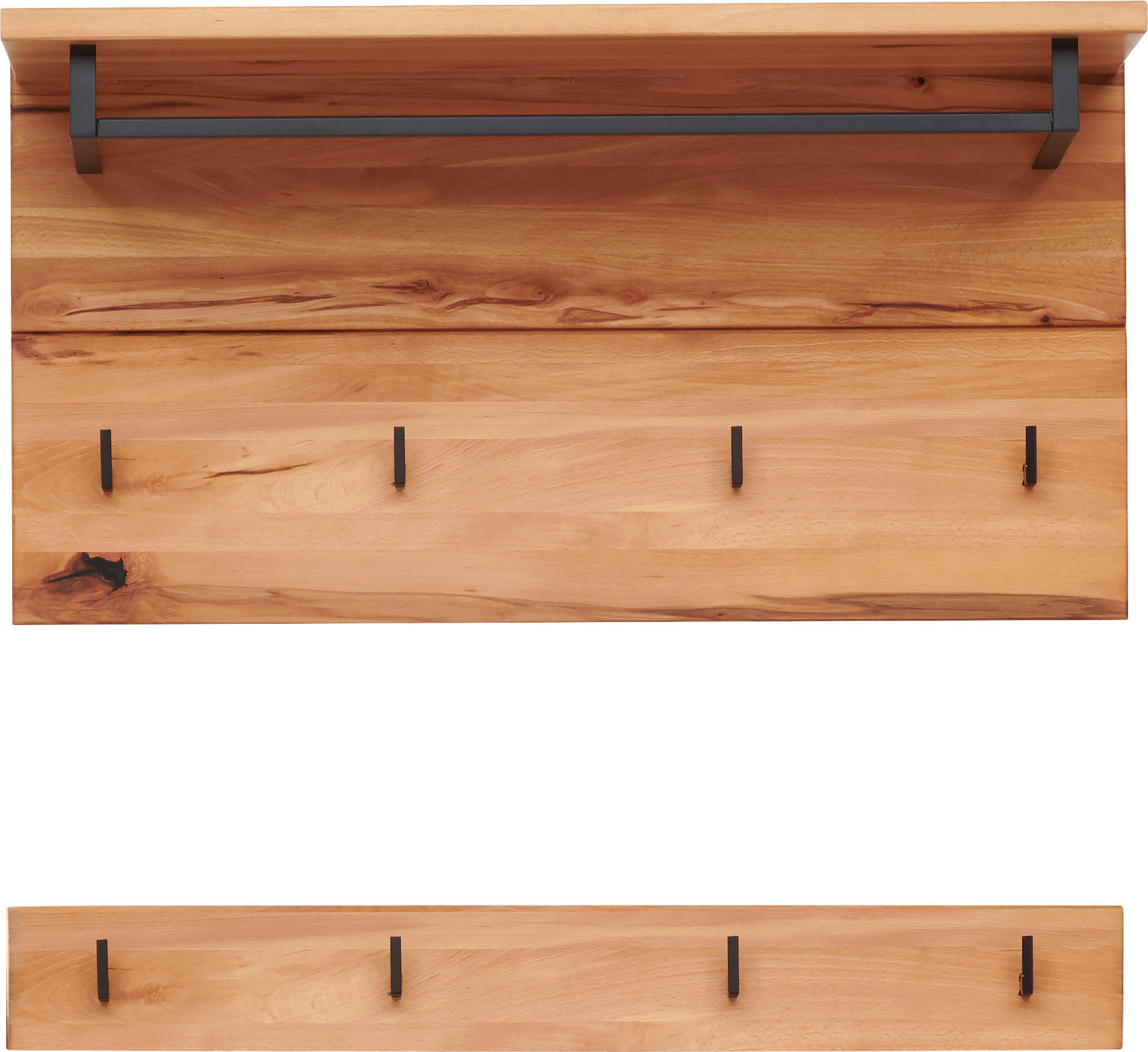 GARDEROBENPANEEL in 85/44,4/30 cm - Kernbuche, Natur, Holz/Holzwerkstoff (85/44,4/30cm) - Cantus