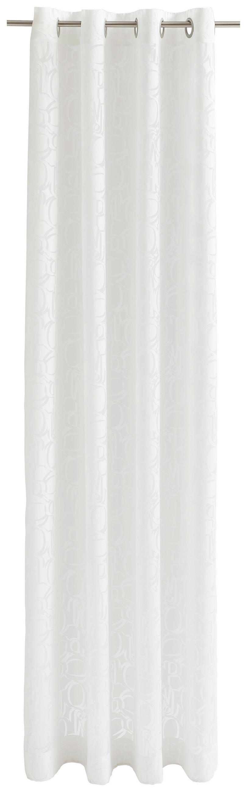 ÖSENSCHAL J-Fine Ornament transparent 140/250 cm   - Weiß, Basics, Textil (140/250cm) - Joop!
