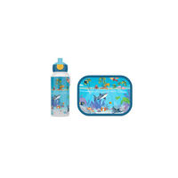 PAUSENSET Campus  - Graublau/Hellblau, KONVENTIONELL, Kunststoff (20,5/7,5/18,8cm) - Mepal