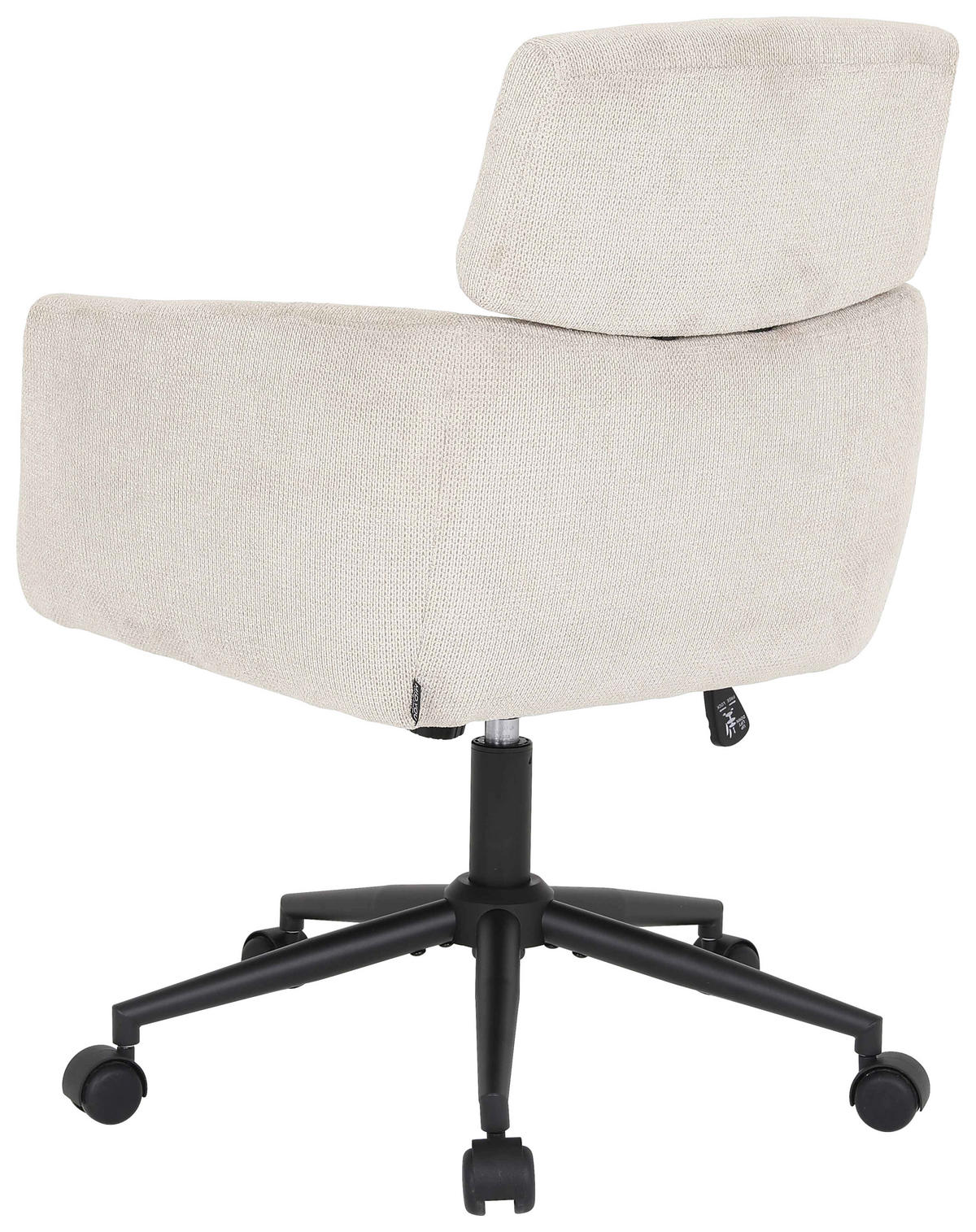 DREHSTUHL Mikrofaser  - Beige/Schwarz, MODERN, Holz/Kunststoff (62/92/100/63cm) - MID.YOU