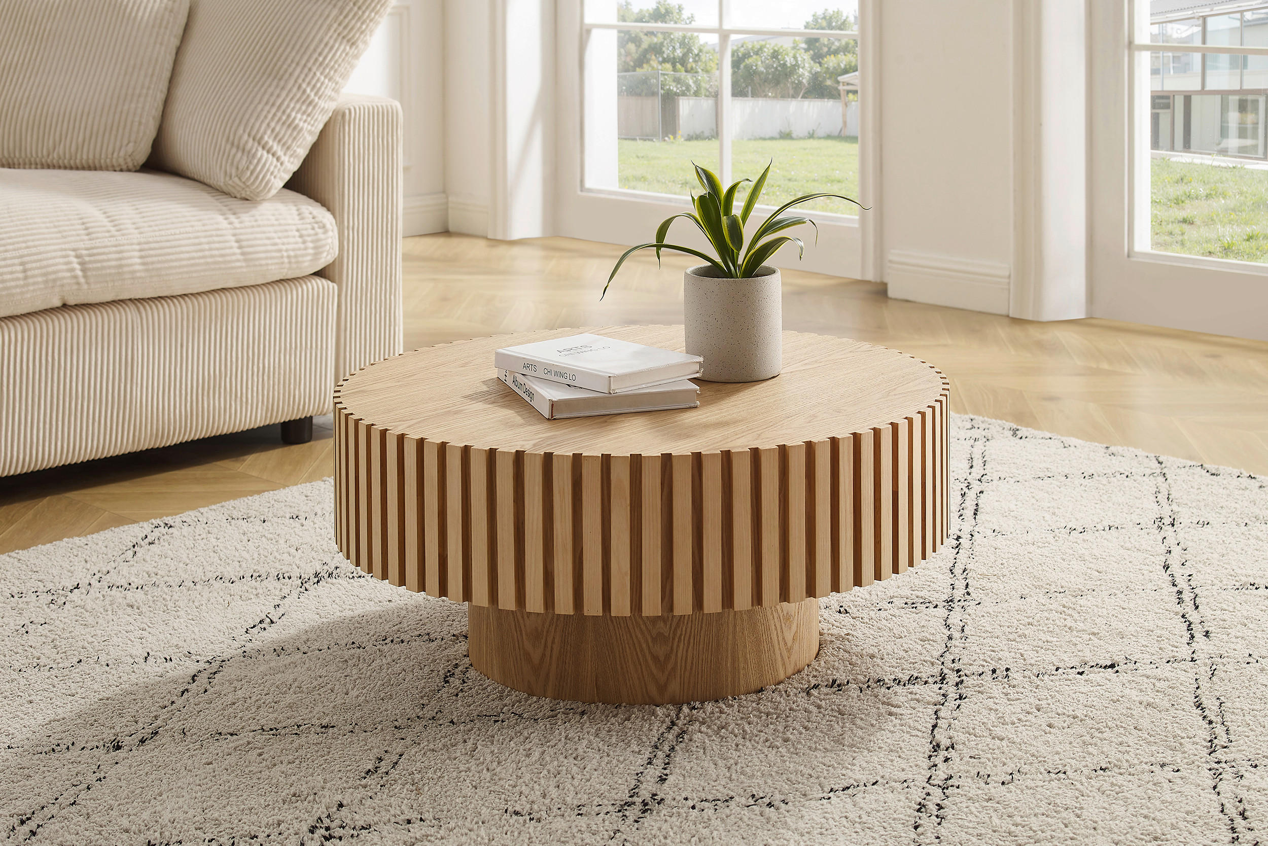 COUCHTISCH in Holzwerkstoff 80/80/34 cm - Naturfarben, MODERN, Holzwerkstoff (80/80/34cm) - Livetastic