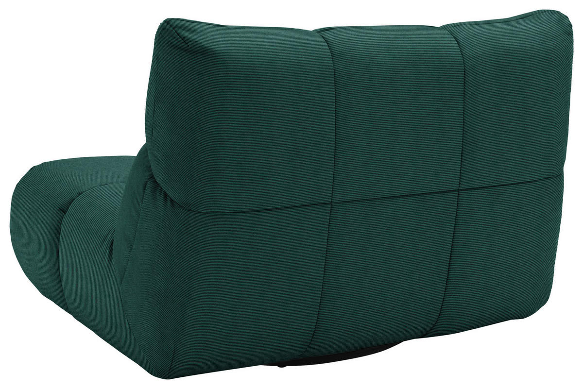 SESSEL Feincord Grün  - Schwarz/Grün, Design, Kunststoff/Textil (112/85/108cm) - Pure Home Lifestyle