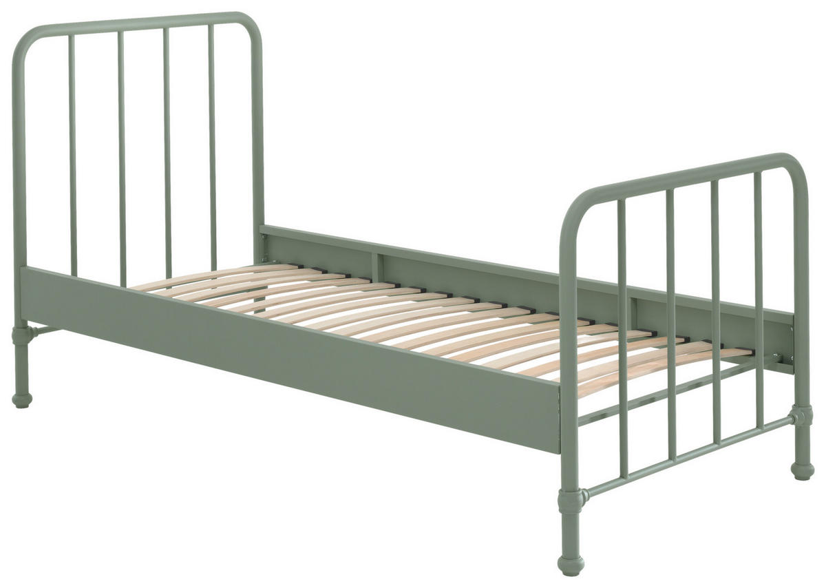 KINDER-/JUNIORBETT 90/200 cm  in Grün  - Grün, MODERN, Holz/Metall (90/200cm) - MID.YOU