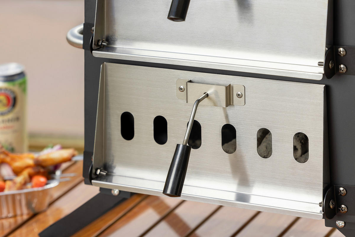 PIZZAOFEN CPO-12363  - Schwarz, KONVENTIONELL, Metall (72/34/31cm) - Ambia Garden