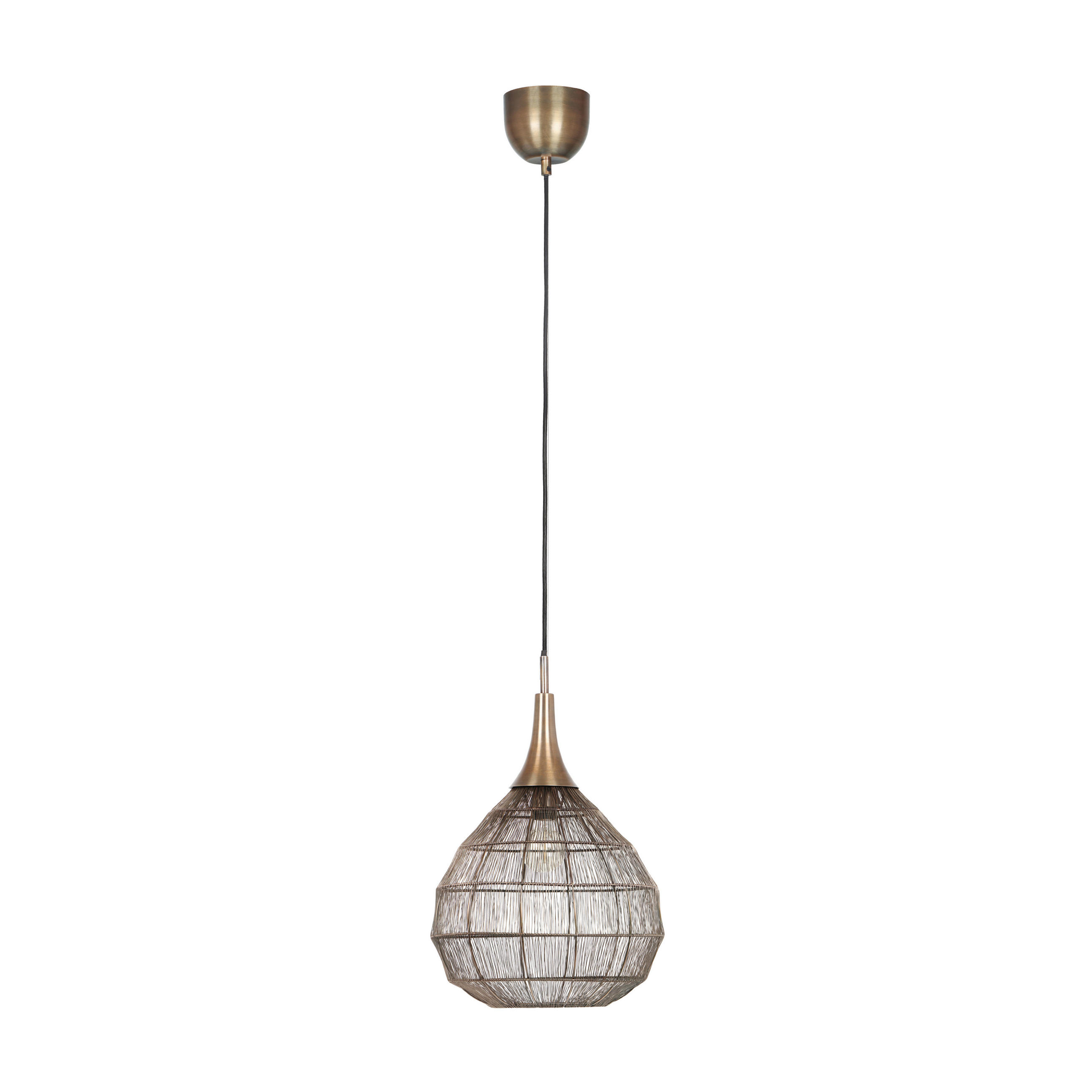 HÄNGELEUCHTE 42/150 cm    - Messingfarben, Basics, Metall (42/150cm) - Trio Leuchten