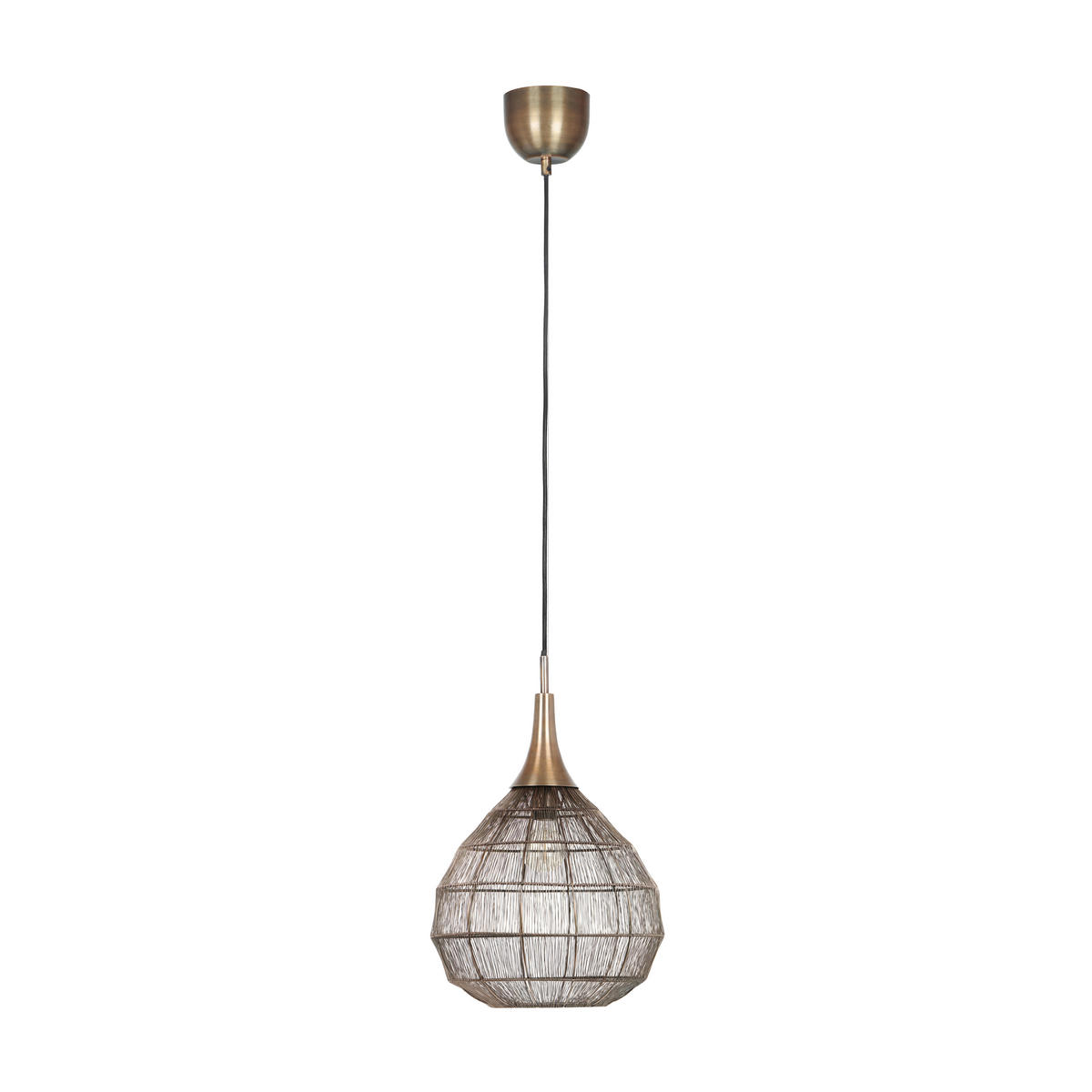 HÄNGLAMPA SORAYA 42/150 cm  - mässingsfärgad, Basics, metall (42/150cm) - Trio Leuchten